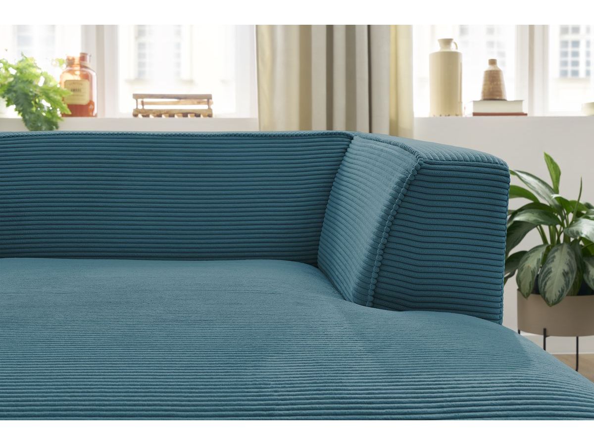 Chaise longue voor modulaire bank MEGEVE corduroy stof