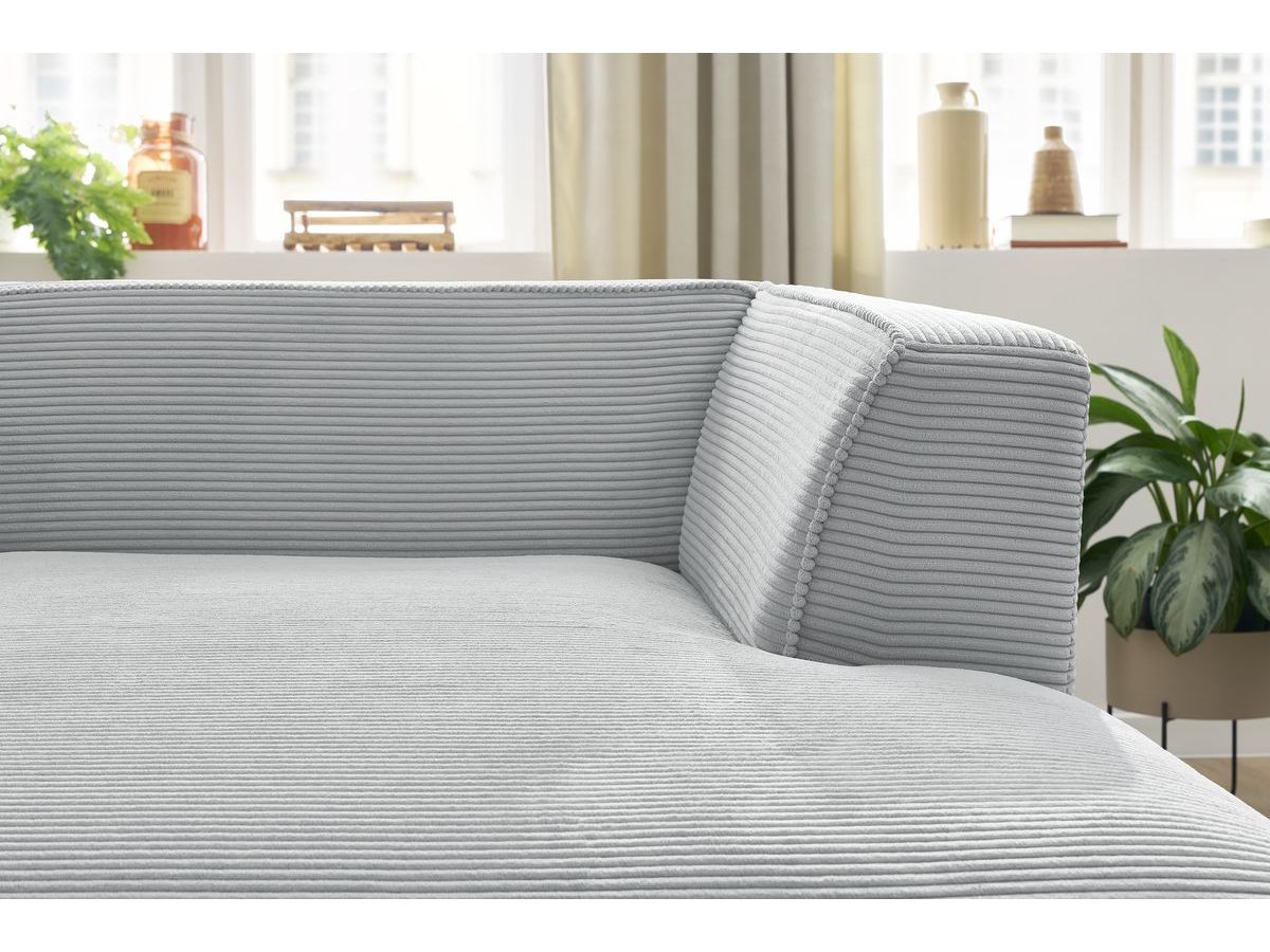Chaise longue voor modulaire bank MEGEVE corduroy stof