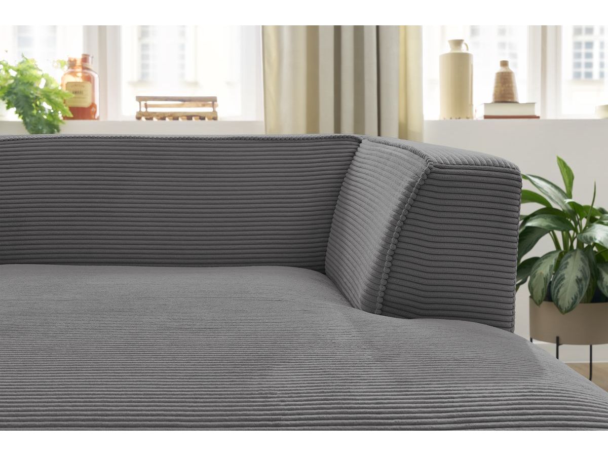 Chaise longue voor modulaire bank MEGEVE corduroy stof