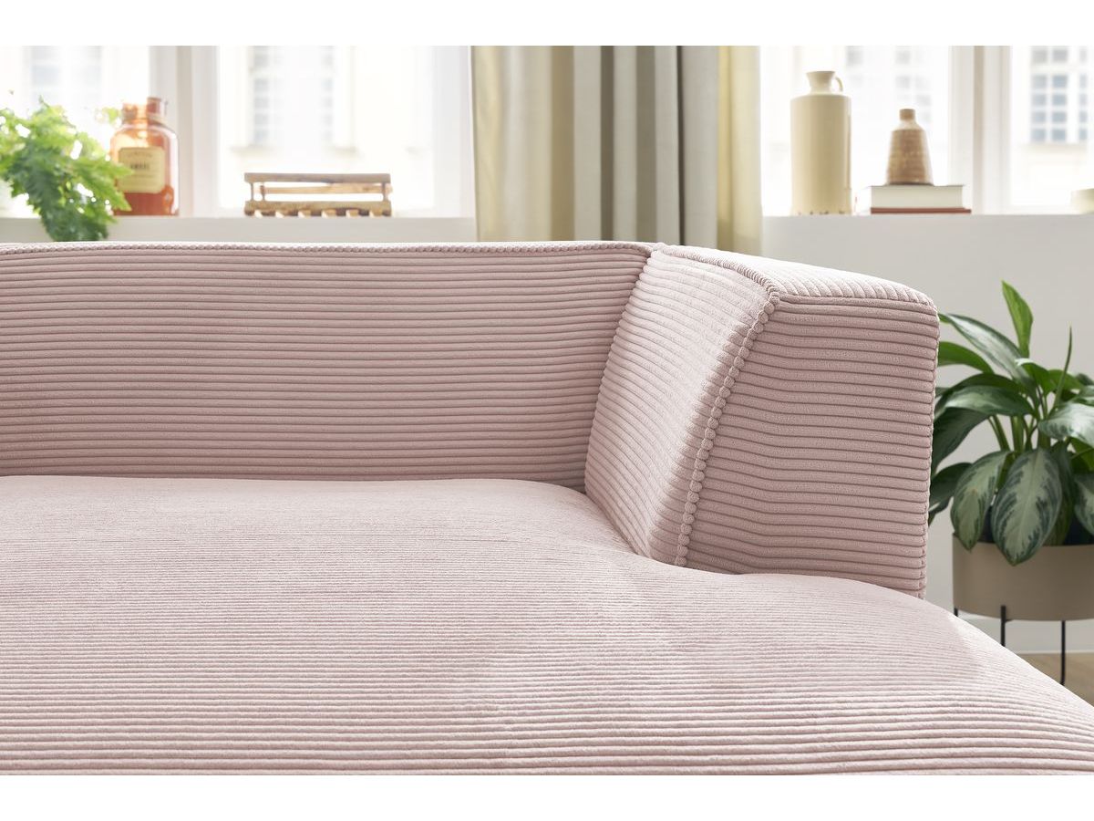 Chaise longue voor modulaire bank MEGEVE corduroy stof
