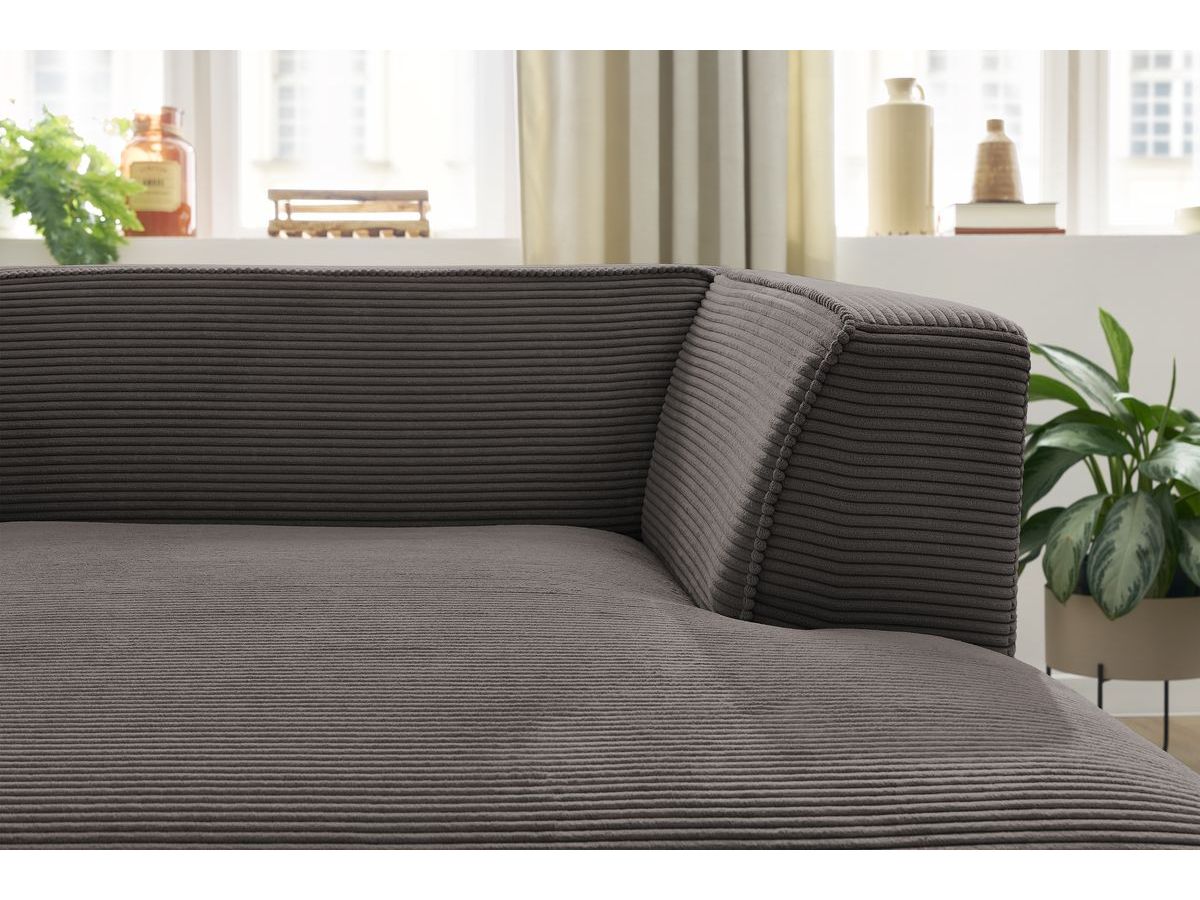 Chaise longue voor modulaire bank MEGEVE corduroy stof