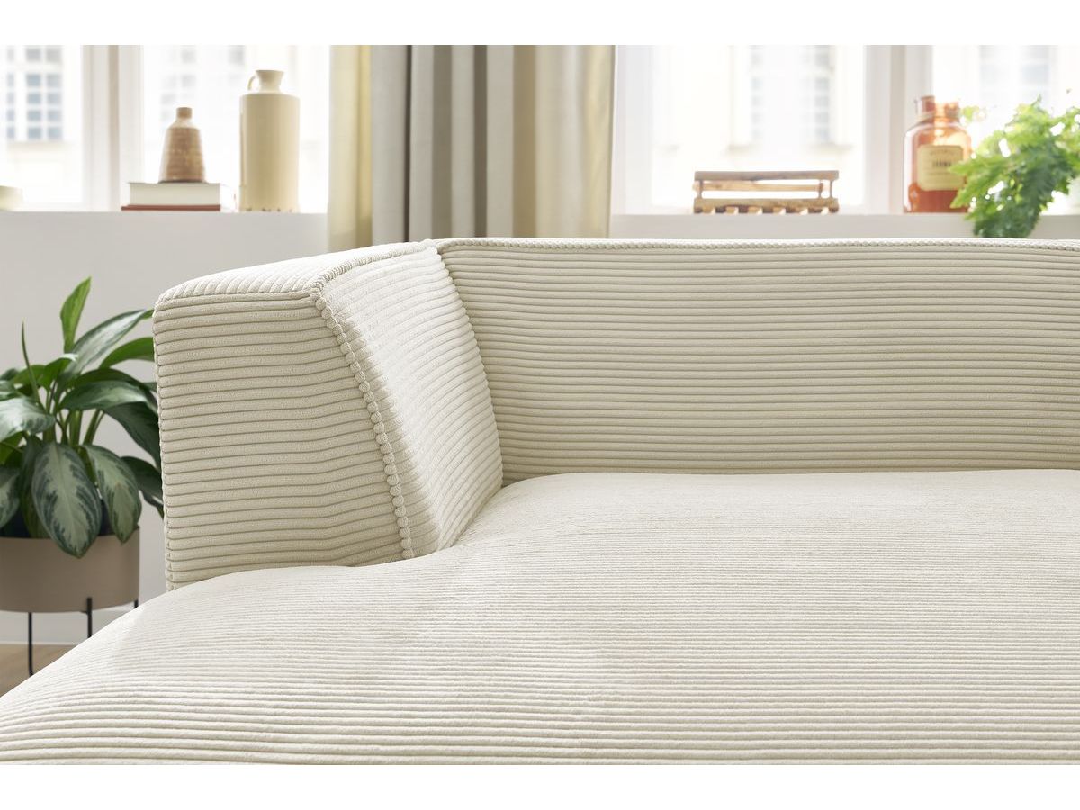 Chaise longue voor modulaire bank MEGEVE corduroy stof