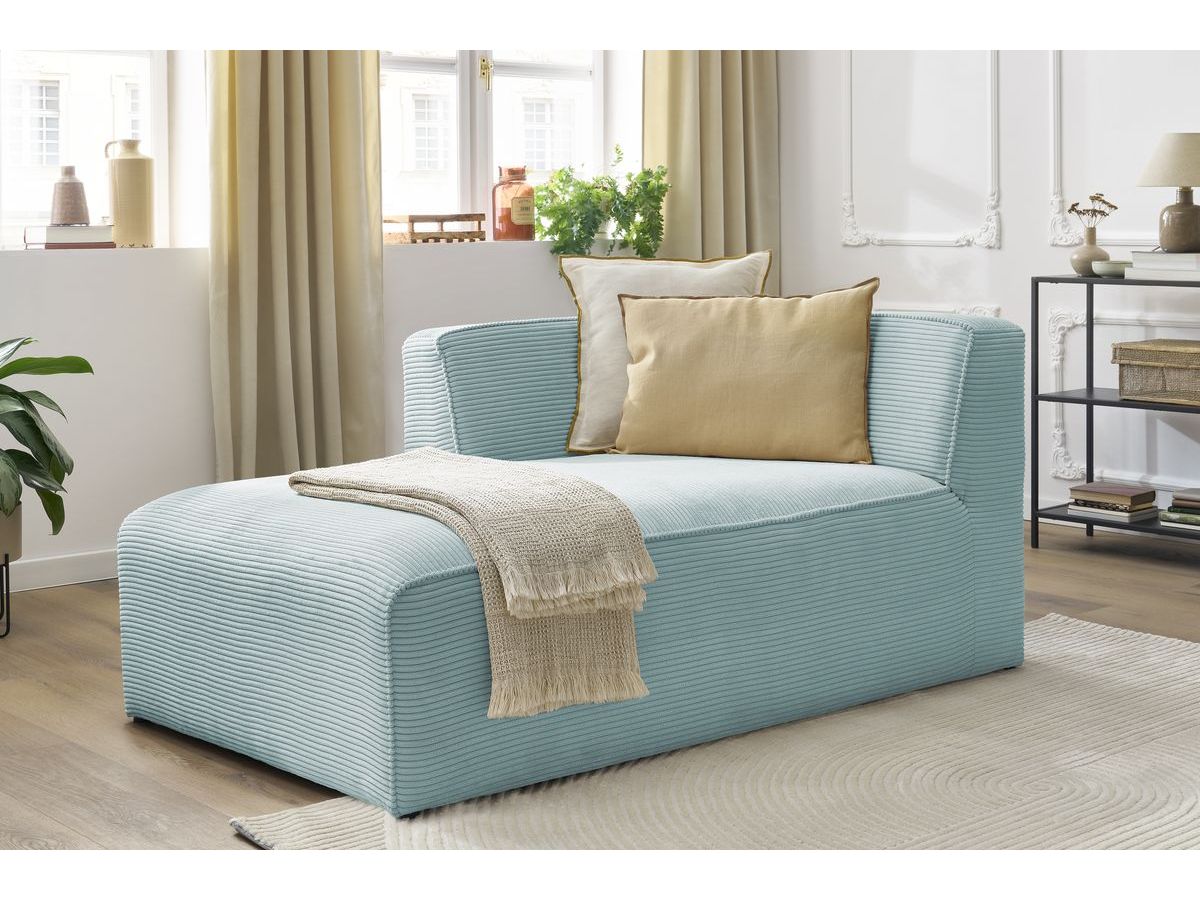 Chaise longue voor modulaire bank MEGEVE corduroy stof