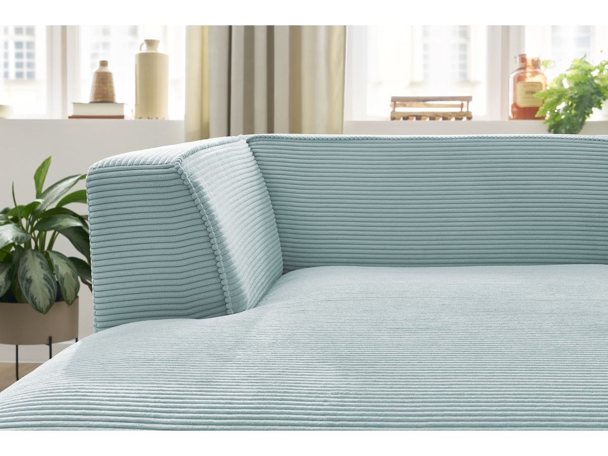 Chaise longue voor modulaire bank MEGEVE corduroy stof