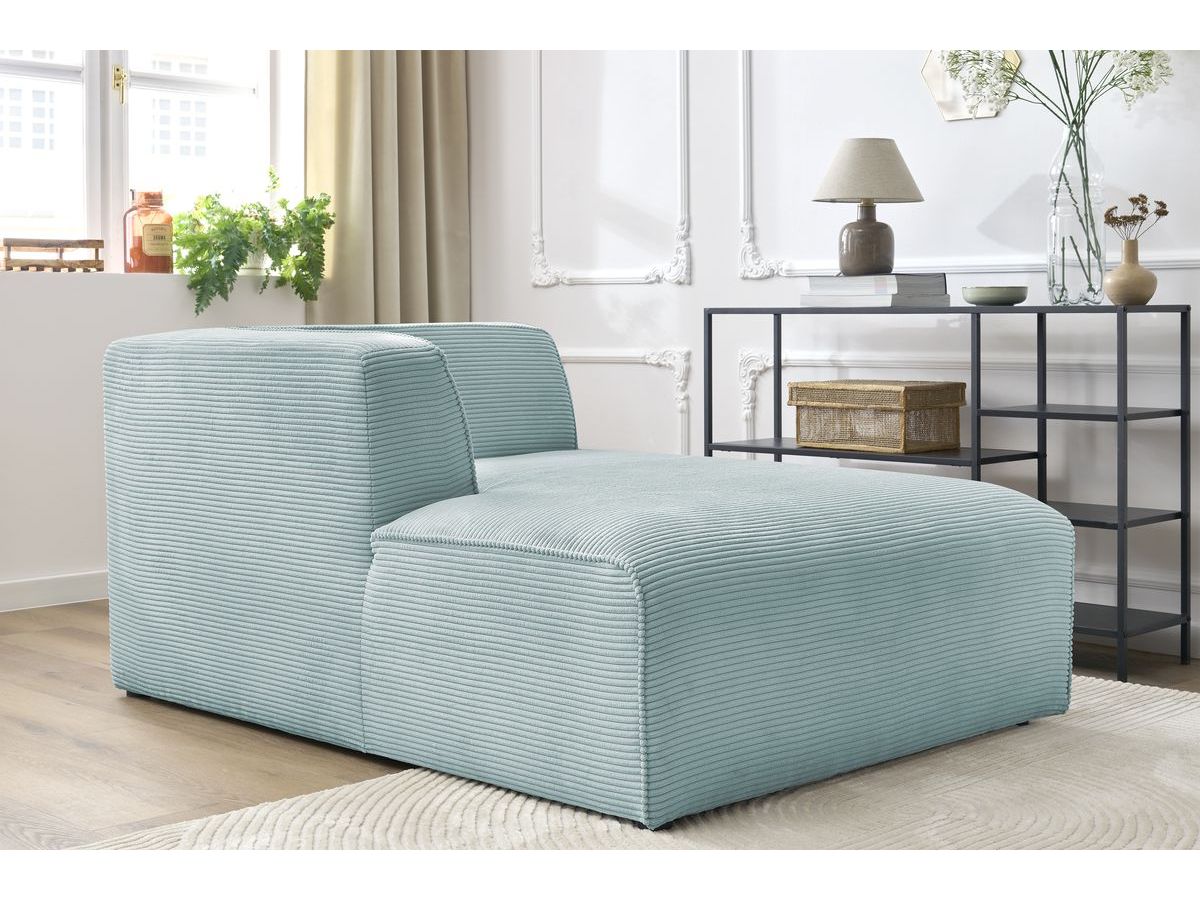 Chaise longue voor modulaire bank MEGEVE corduroy stof