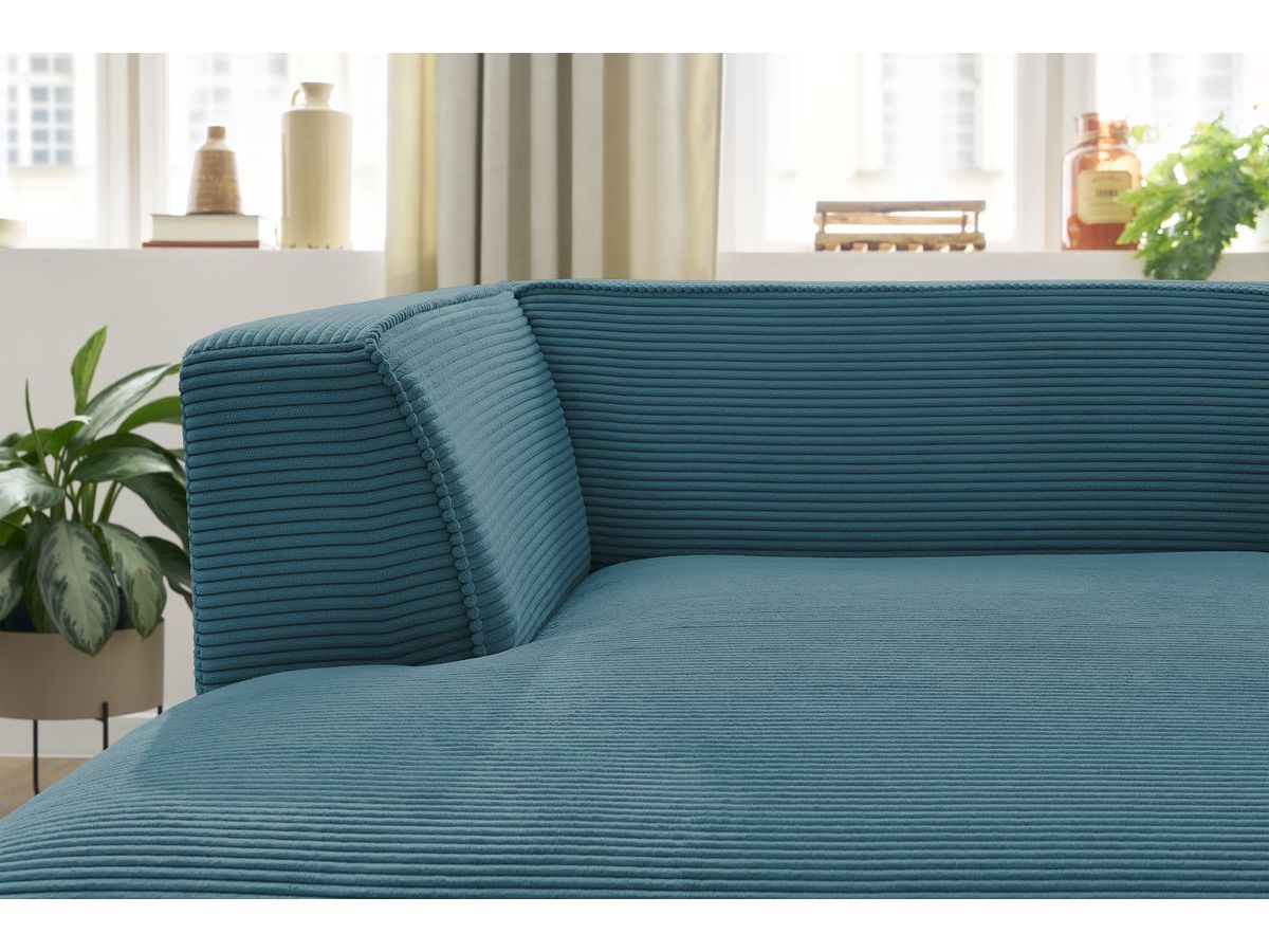 Chaise longue voor modulaire bank MEGEVE corduroy stof