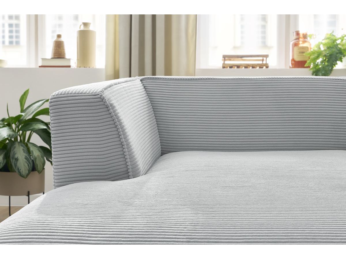 Chaise longue voor modulaire bank MEGEVE corduroy stof