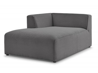 Méridienne pour canapé modulable MEGEVE tissu velours côtelé