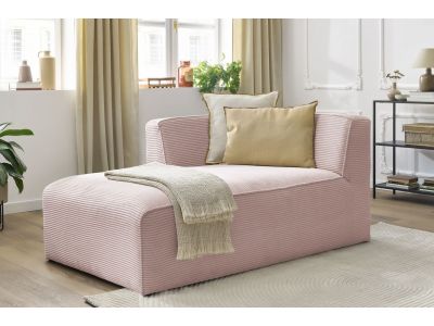 Méridienne pour canapé modulable MEGEVE tissu velours côtelé