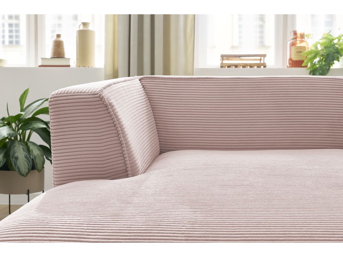 Chaise longue voor modulaire bank MEGEVE corduroy stof