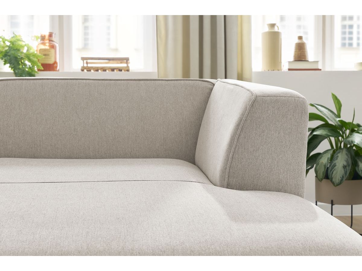 Méridienne pour canapé modulable MEGEVE tissu chiné