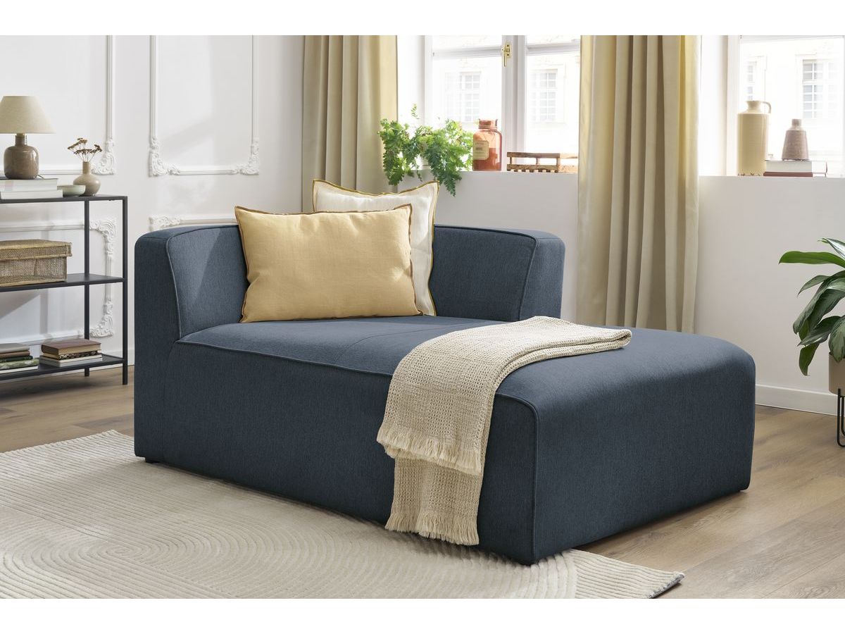 Méridienne pour canapé modulable MEGEVE tissu chiné