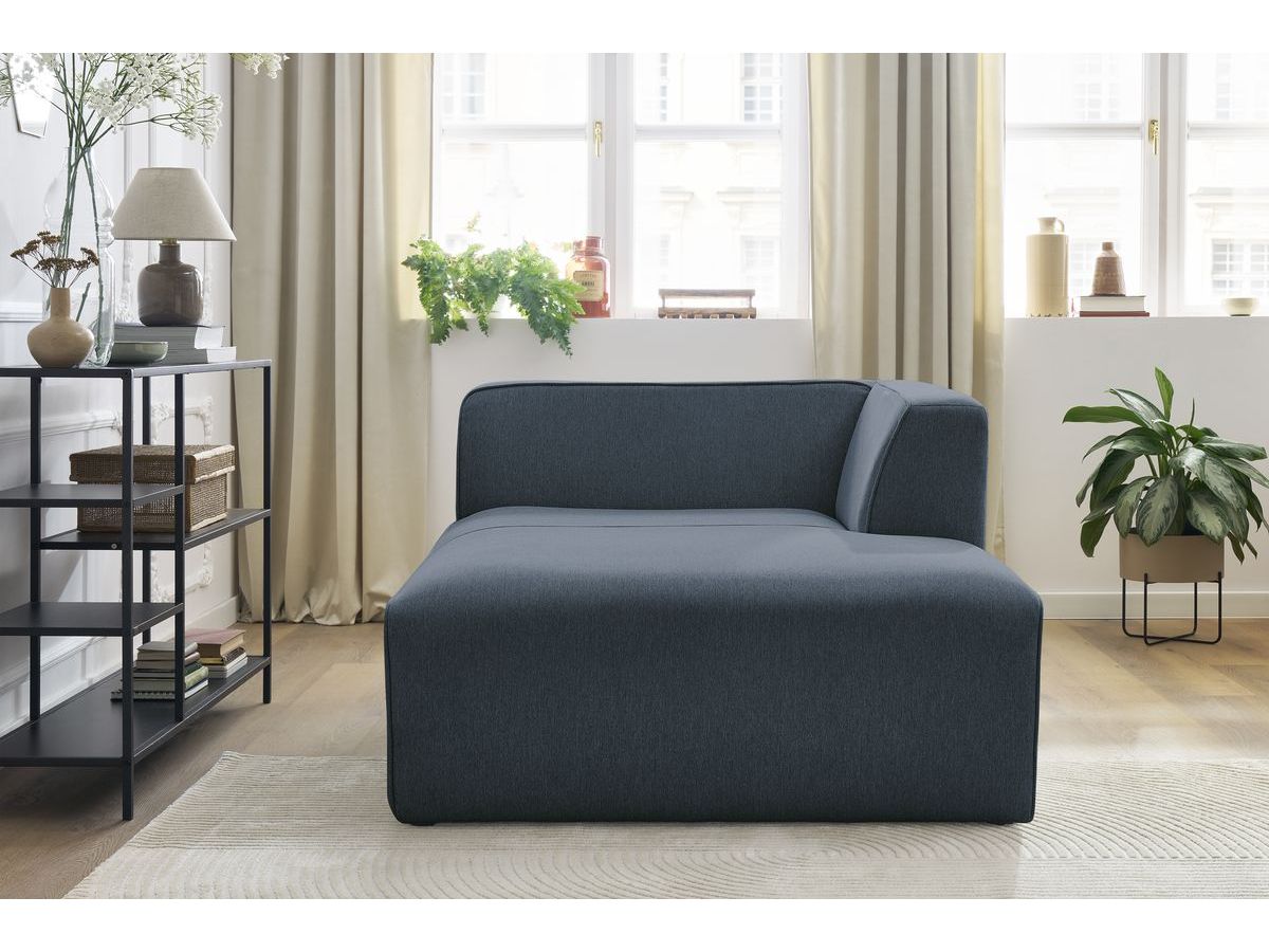 Méridienne pour canapé modulable MEGEVE tissu chiné