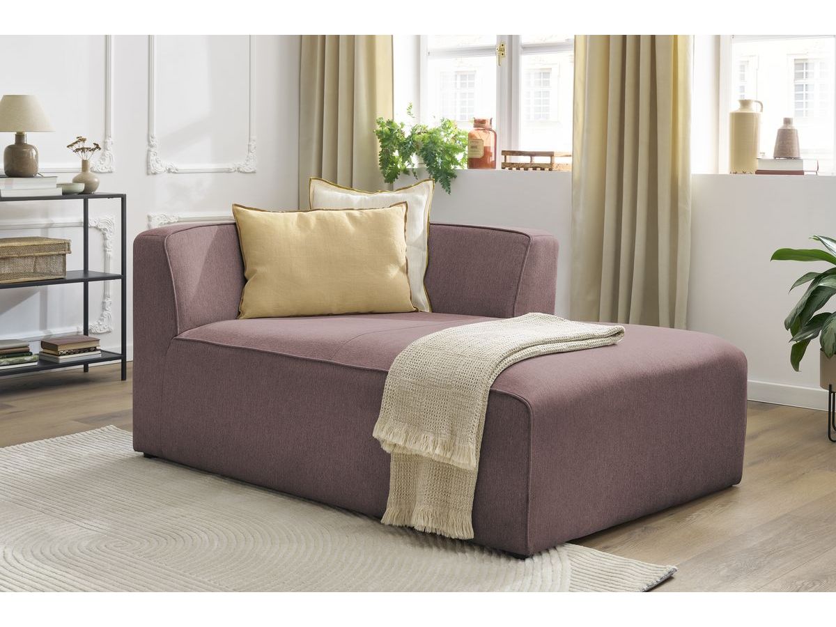 Méridienne pour canapé modulable MEGEVE tissu chiné