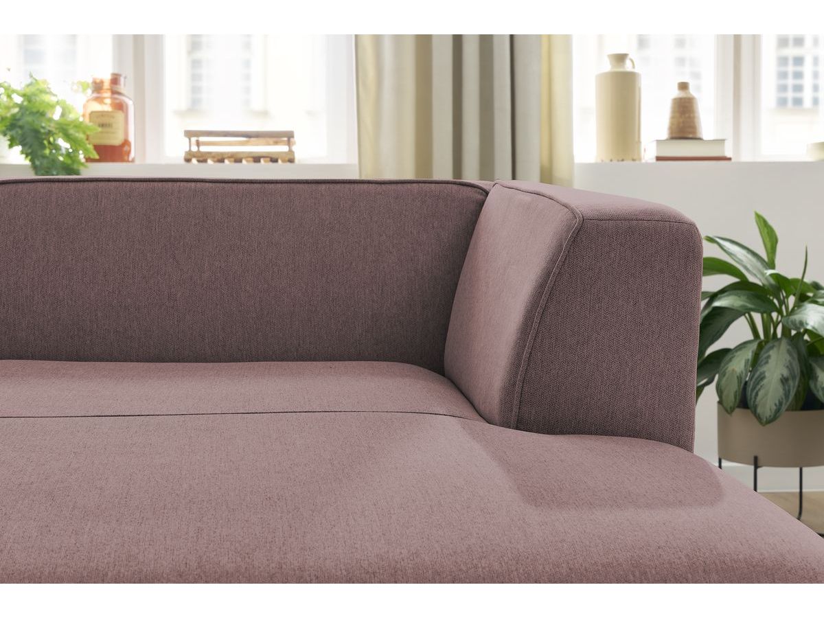 Méridienne pour canapé modulable MEGEVE tissu chiné