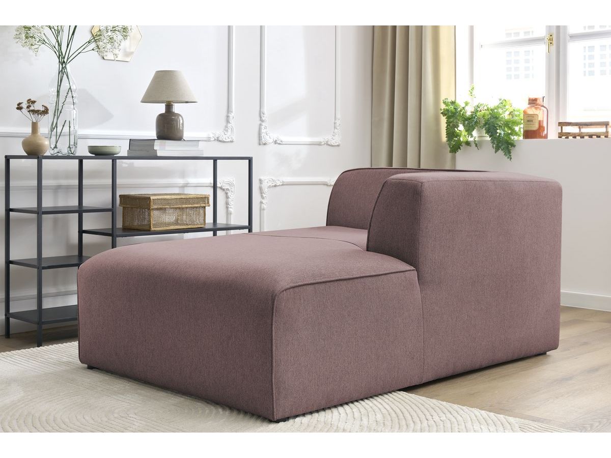 Méridienne pour canapé modulable MEGEVE tissu chiné