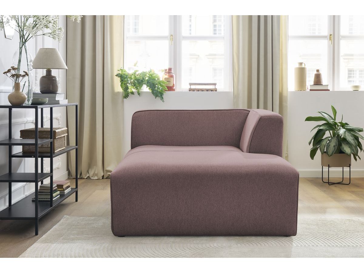 Méridienne pour canapé modulable MEGEVE tissu chiné