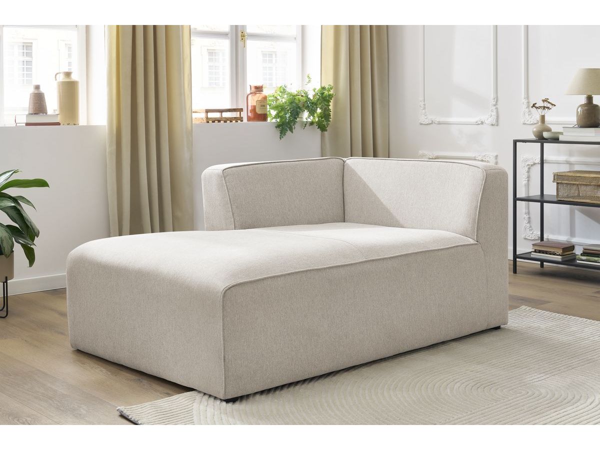 Méridienne pour canapé modulable MEGEVE chiné beige — vue 5