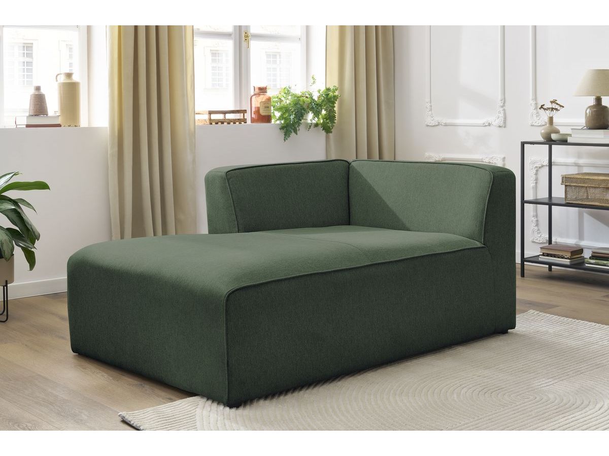 Méridienne pour canapé modulable MEGEVE chiné vert — vue 5