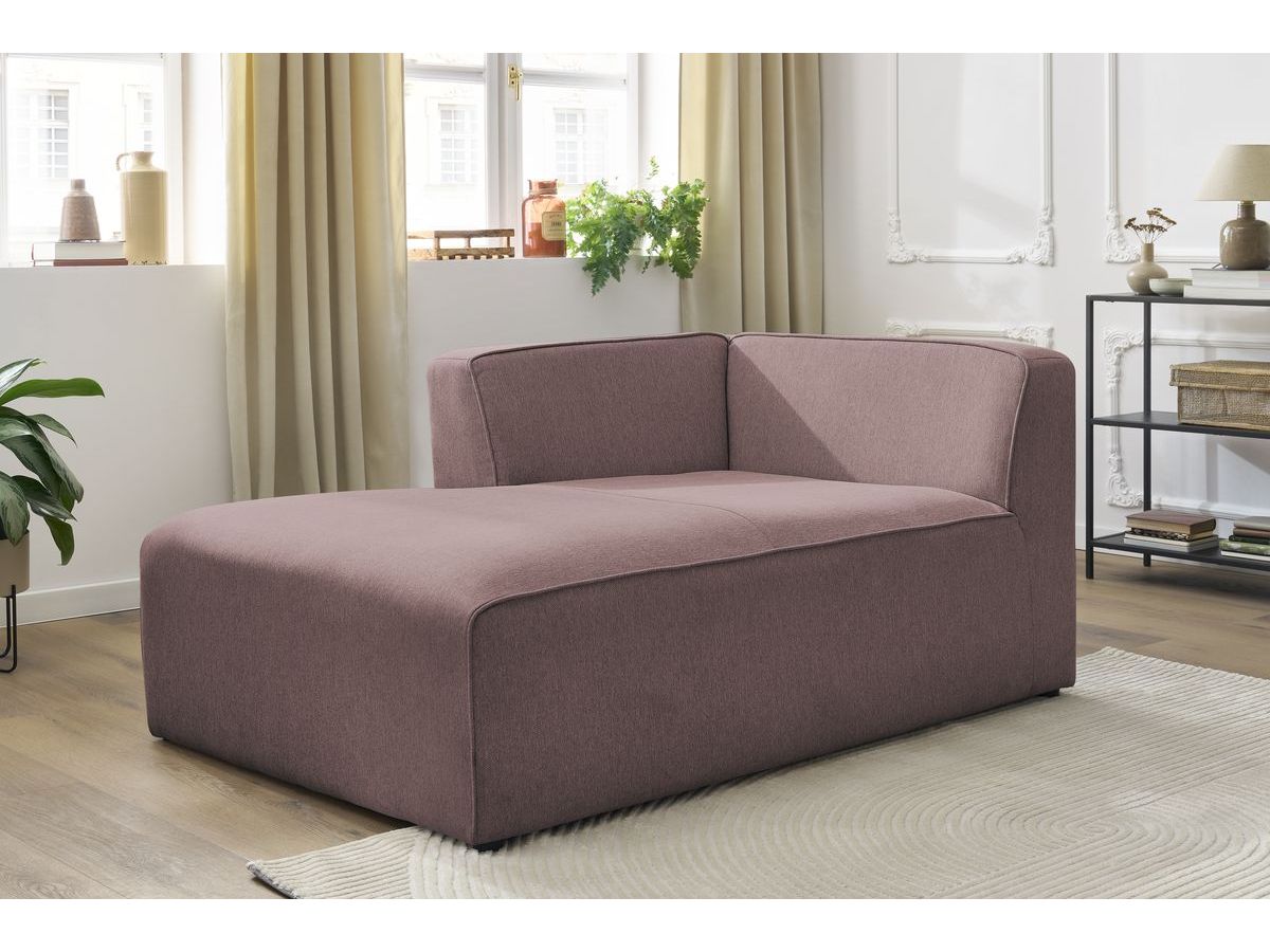 Méridienne pour canapé modulable MEGEVE chiné rose — vue 5