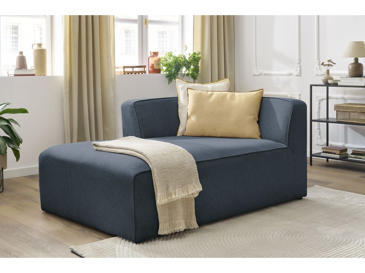 Méridienne pour canapé modulable MEGEVE tissu chiné