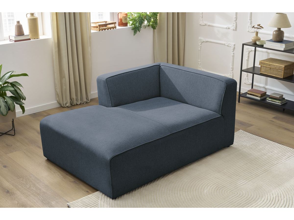 Méridienne pour canapé modulable MEGEVE tissu chiné