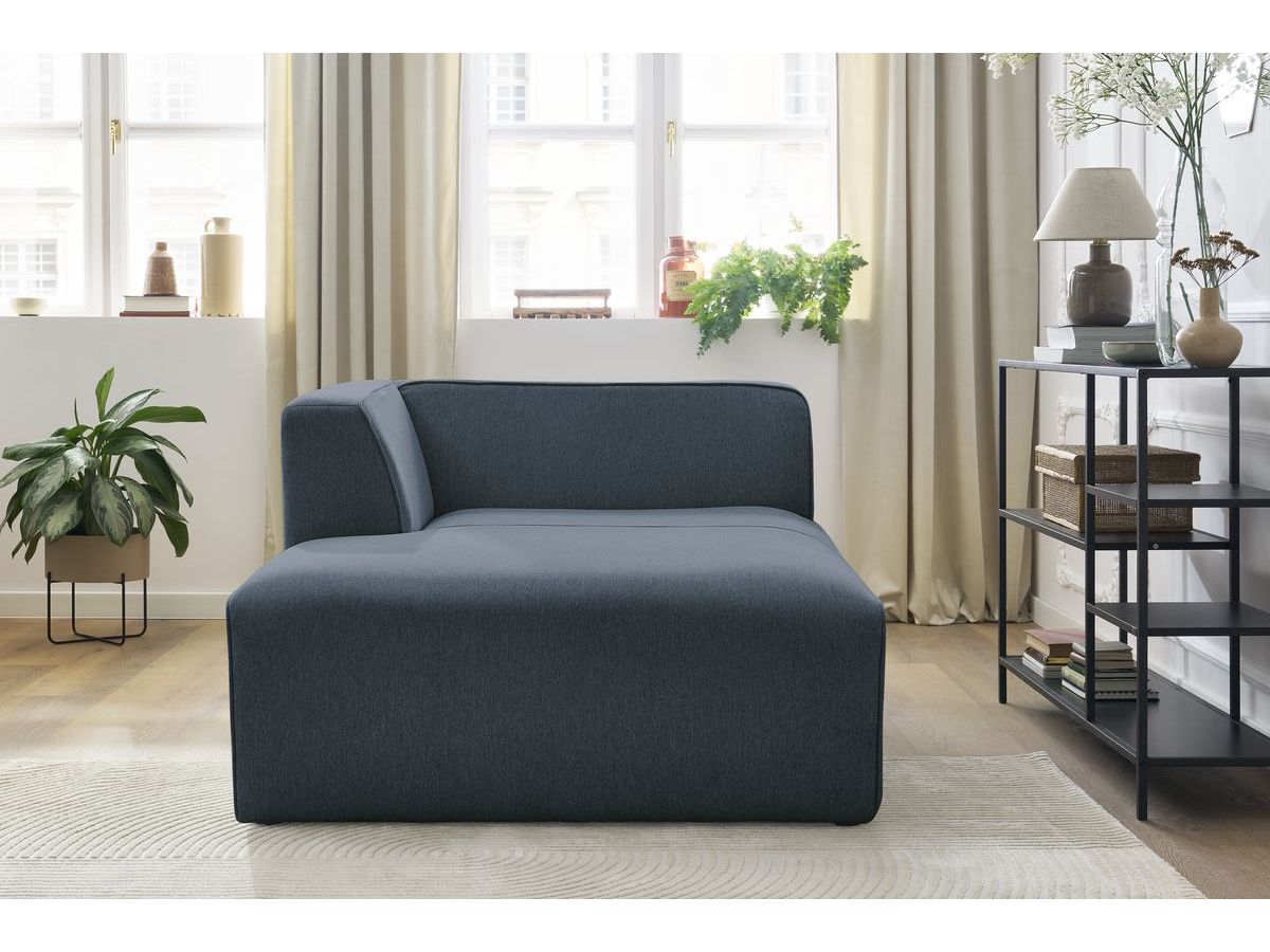 Méridienne pour canapé modulable MEGEVE tissu chiné