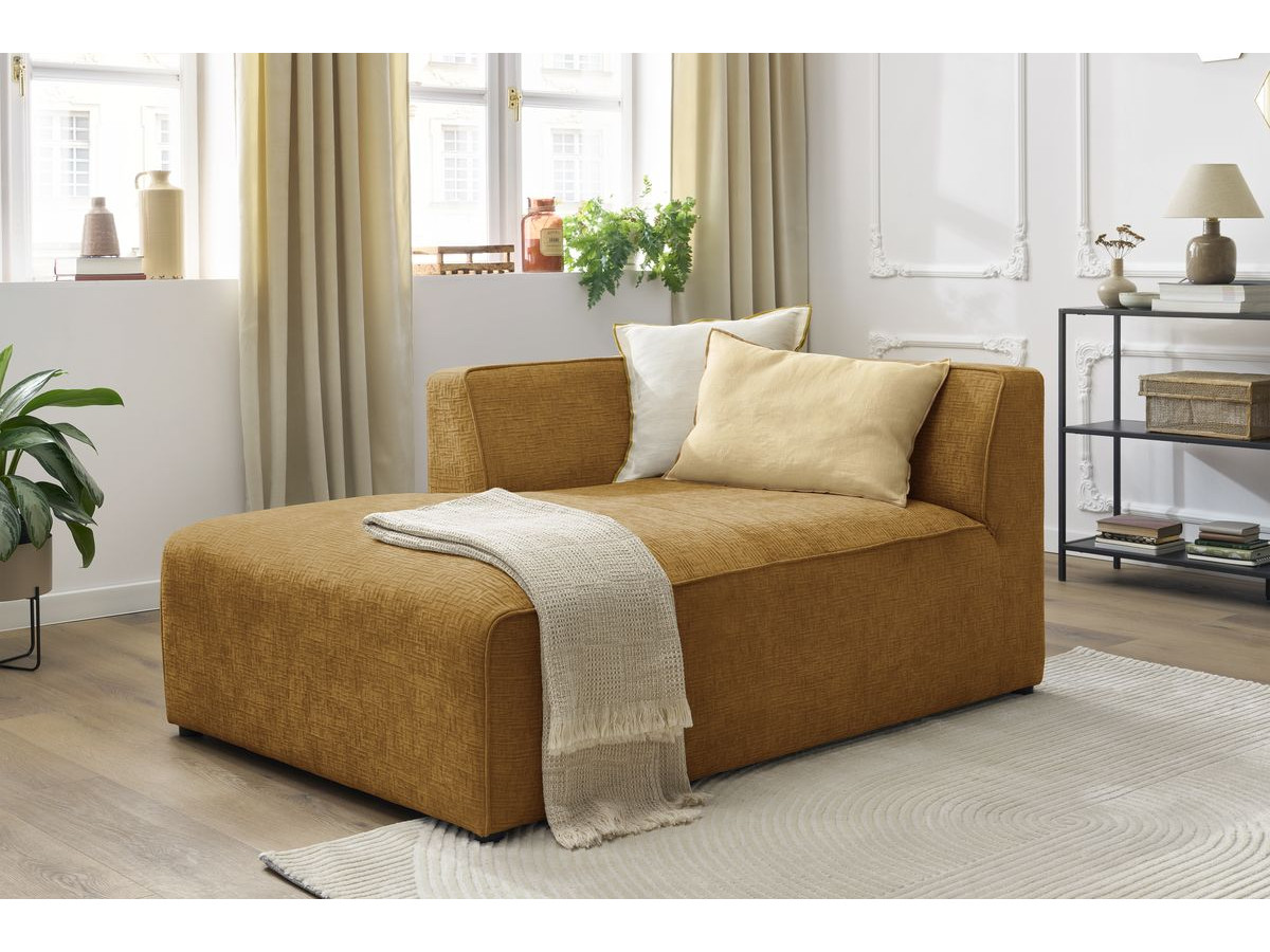 Méridienne pour canapé modulable MEGEVE tissu texturé