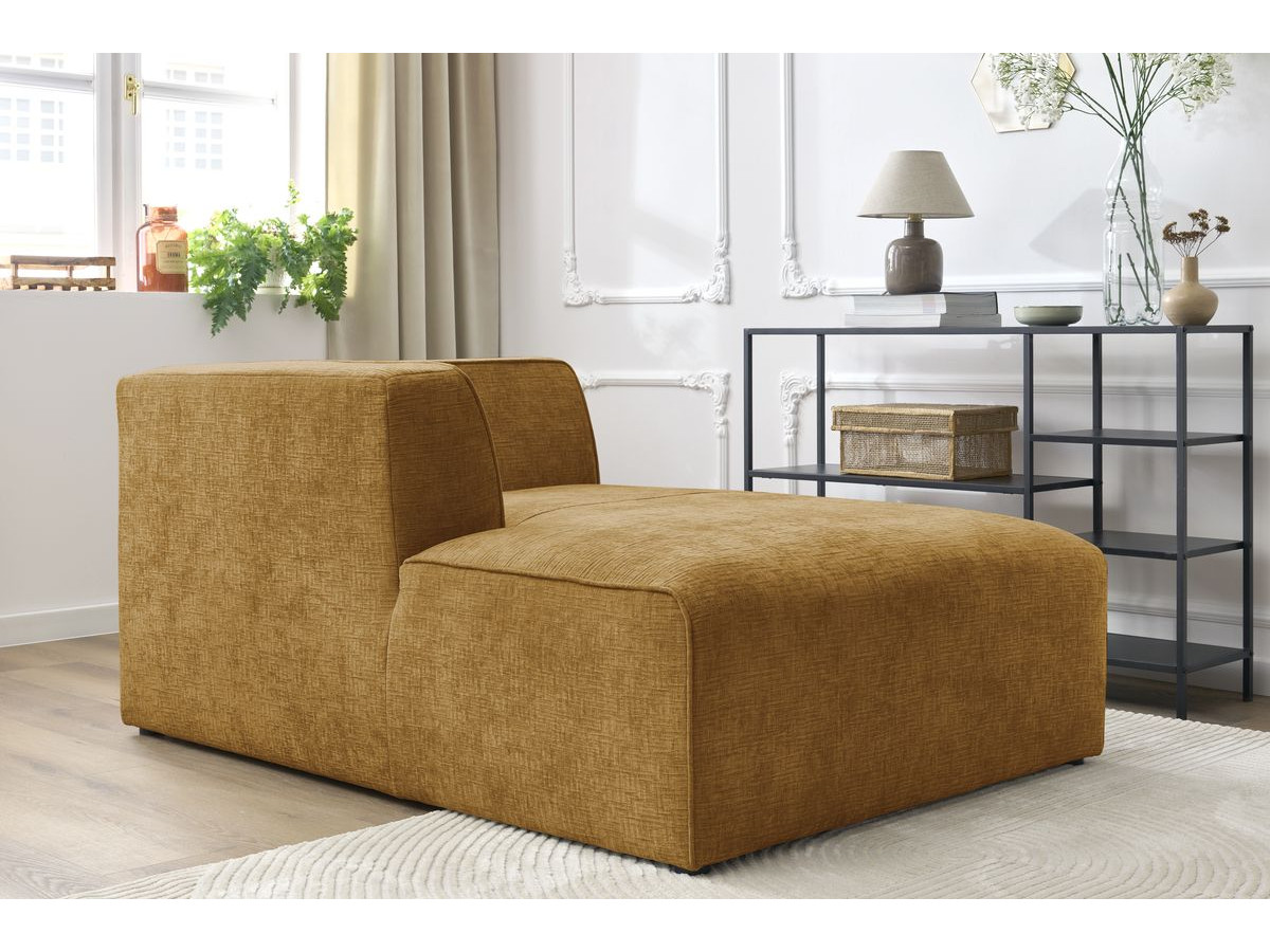Méridienne pour canapé modulable MEGEVE tissu texturé