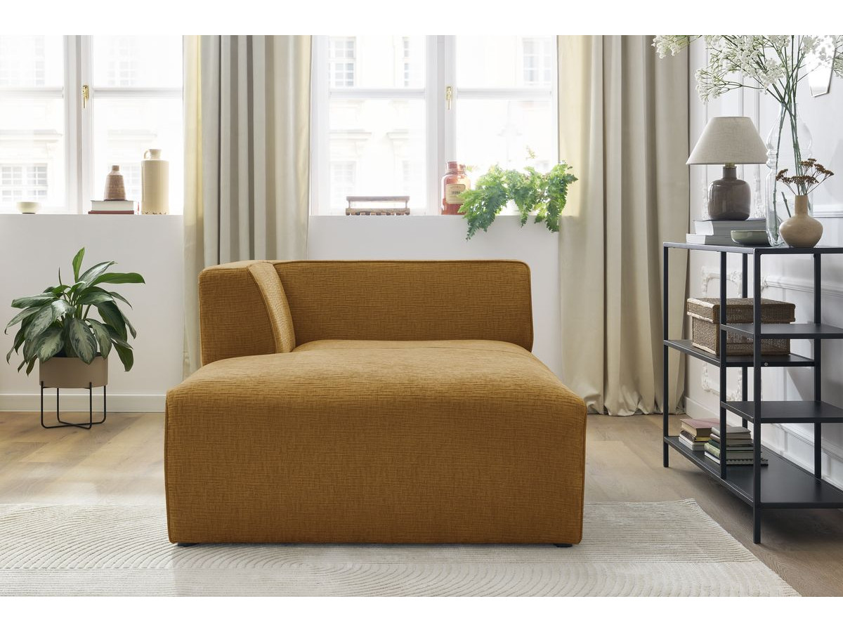 Méridienne pour canapé modulable MEGEVE tissu texturé