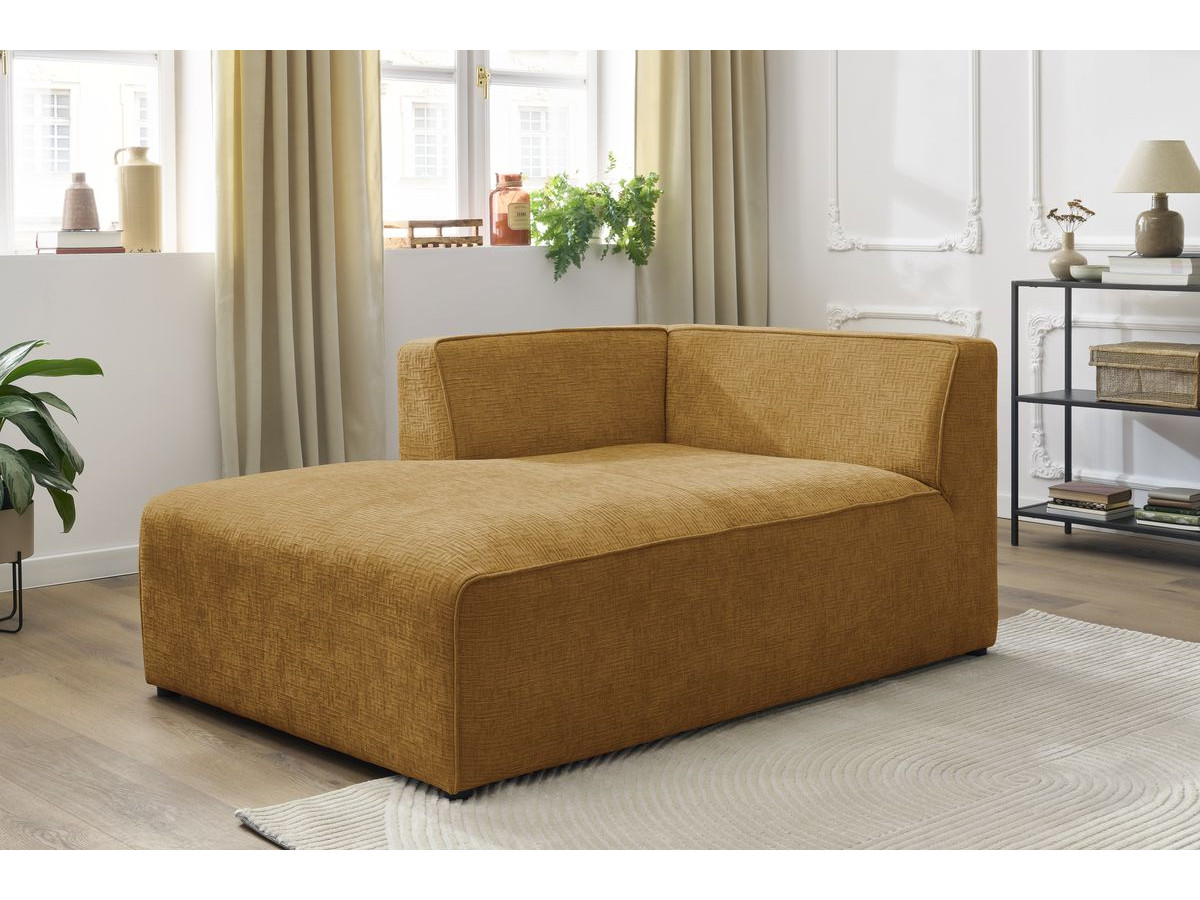 Méridienne pour canapé modulable MEGEVE tissu texturé