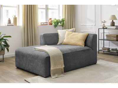 Méridienne pour canapé modulable MEGEVE tissu texturé