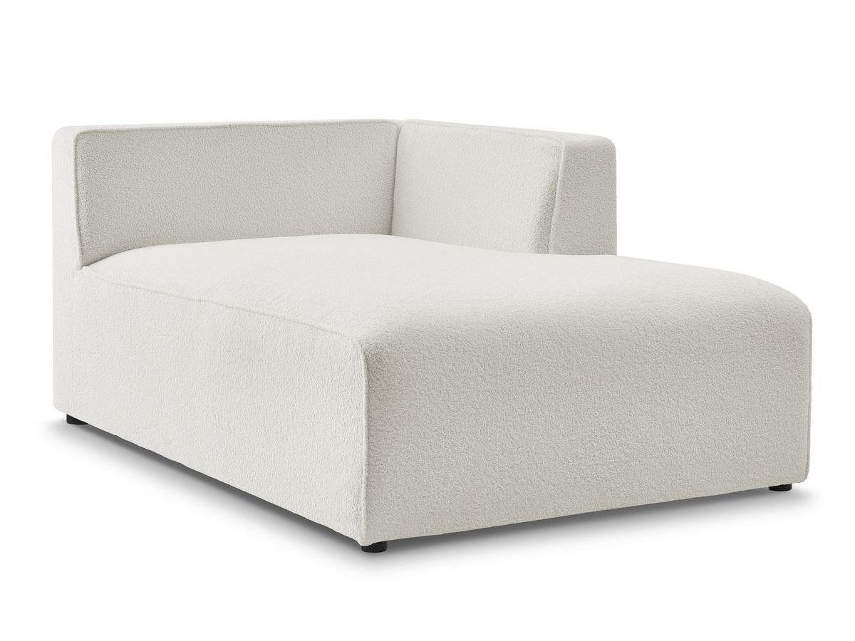 Chaise longue voor modulaire bank MEGEVE badstof
