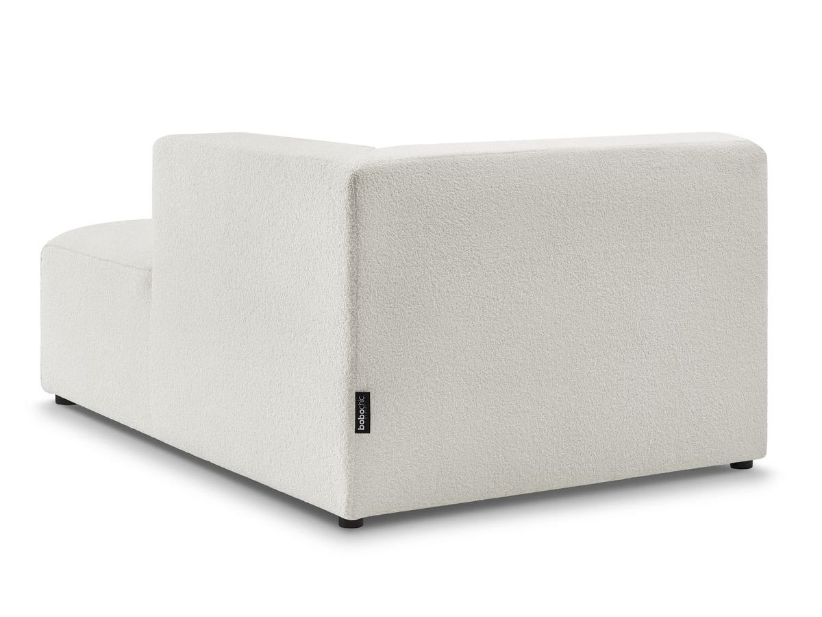 Chaise longue voor modulaire bank MEGEVE badstof