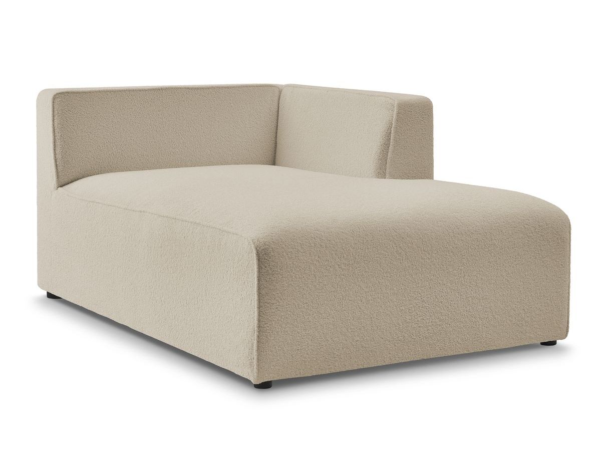Méridienne pour canapé modulable MEGEVE tissu bouclette