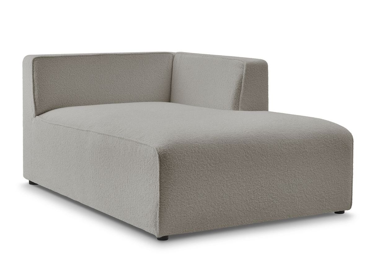 Méridienne pour canapé modulable MEGEVE tissu bouclette