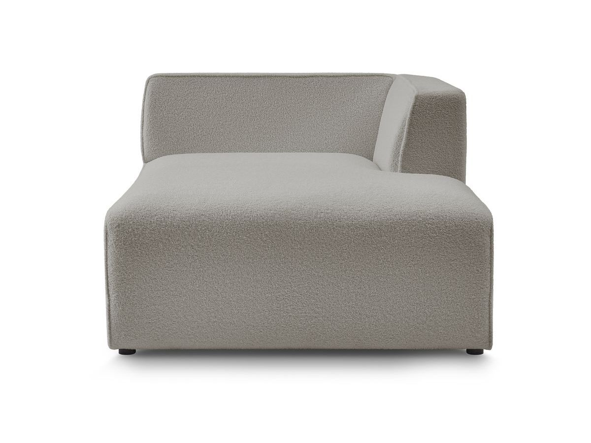 Méridienne pour canapé modulable MEGEVE tissu bouclette