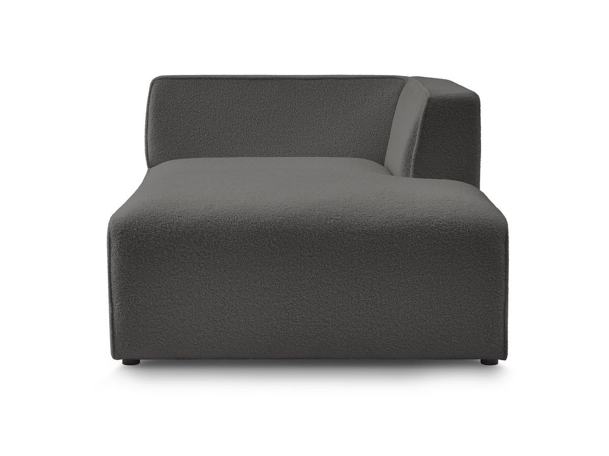 Méridienne pour canapé modulable MEGEVE tissu bouclette