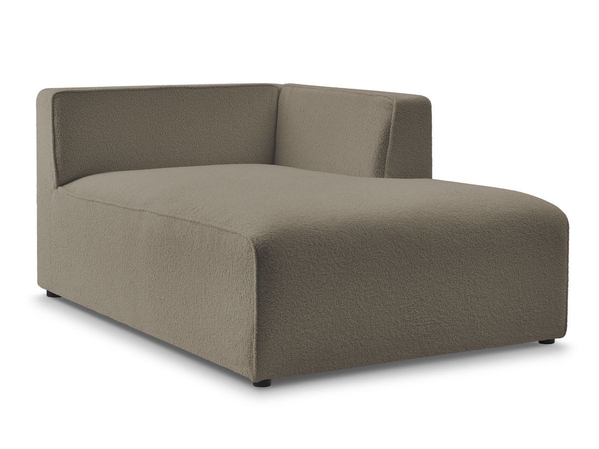 Méridienne pour canapé modulable MEGEVE tissu bouclette