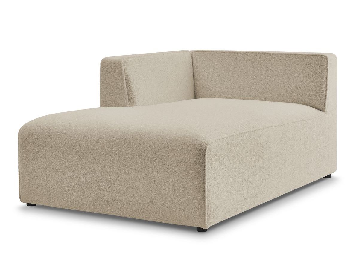 Méridienne pour canapé modulable MEGEVE tissu bouclette