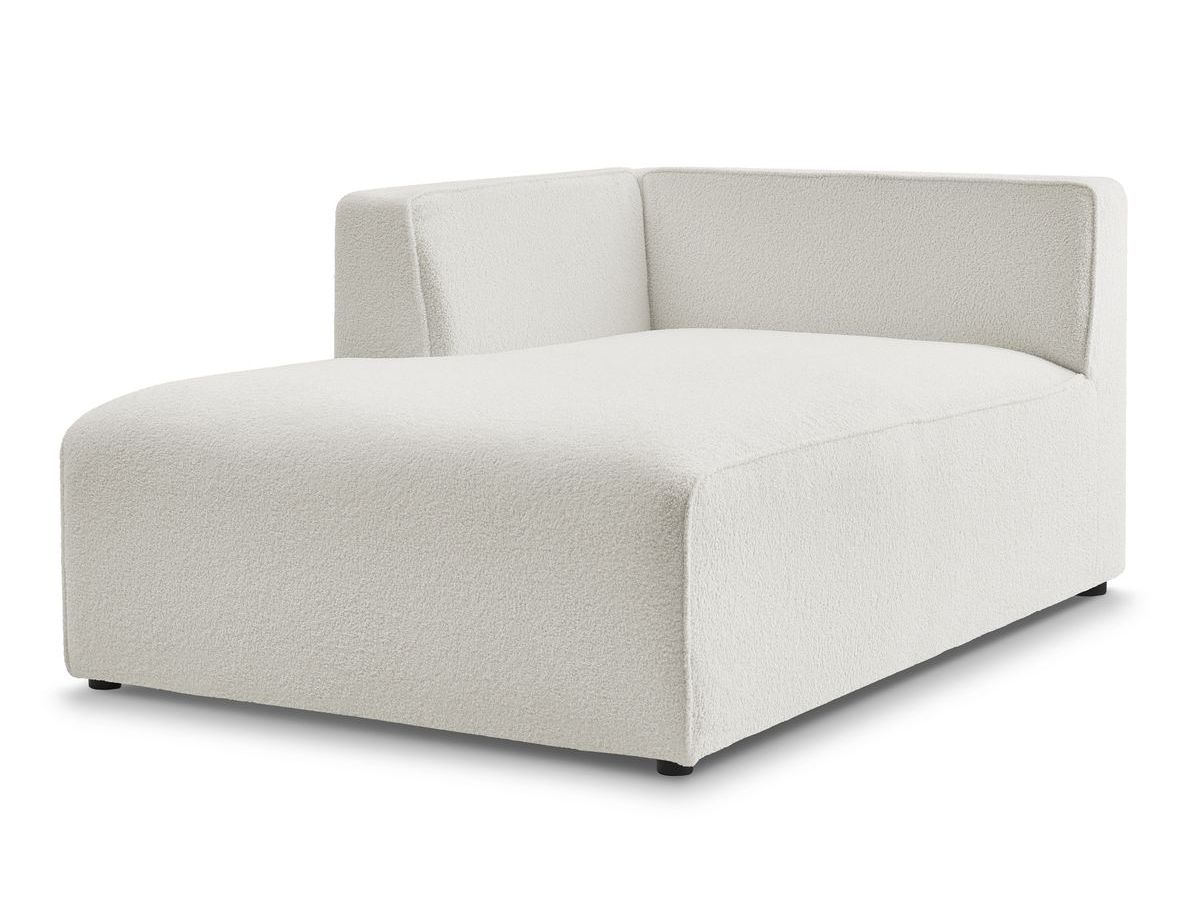 Chaise longue voor modulaire bank MEGEVE badstof