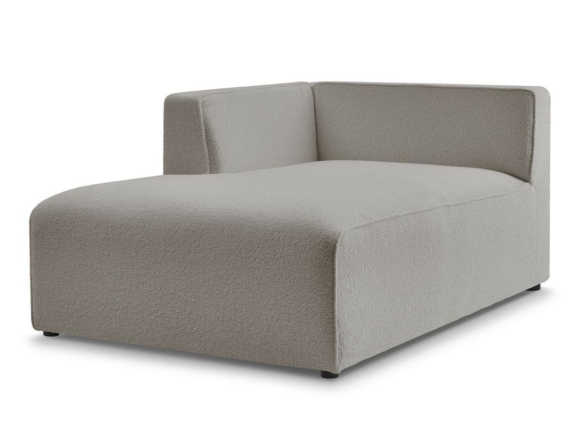 Chaise longue voor modulaire bank MEGEVE badstof