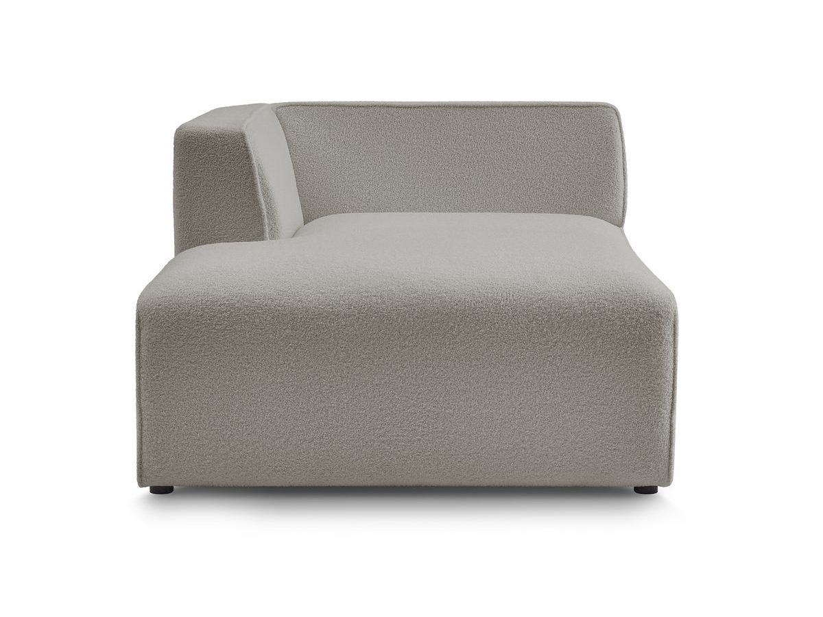 Méridienne pour canapé modulable MEGEVE tissu bouclette