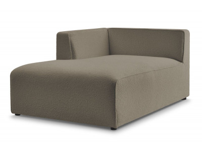 Méridienne pour canapé modulable MEGEVE tissu bouclette