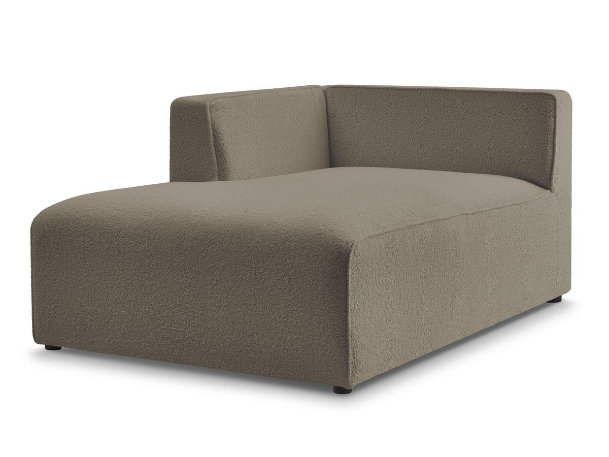 Méridienne pour canapé modulable MEGEVE tissu bouclette