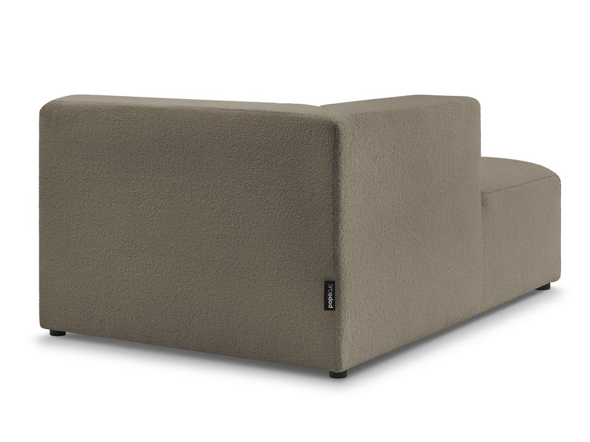 Méridienne pour canapé modulable MEGEVE tissu bouclette