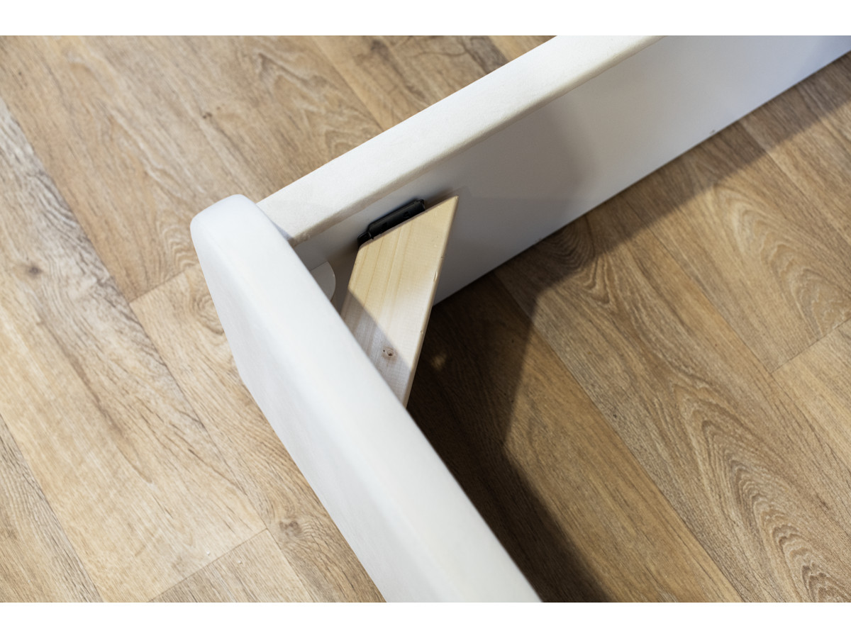 Lit coffre CASSIOPEE tissu velours lisse