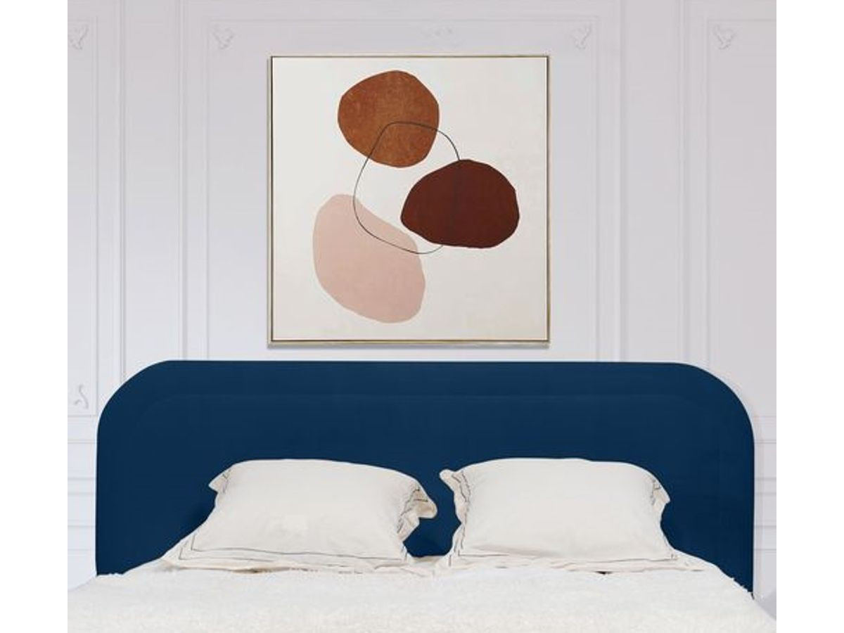 tête de lit cassiopee de couleur bleu foncé