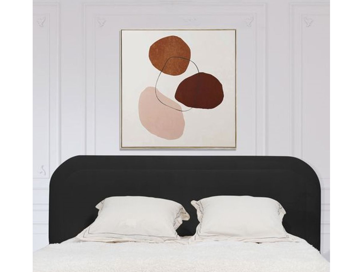 tête de lit cassiopee de couleur gris foncé