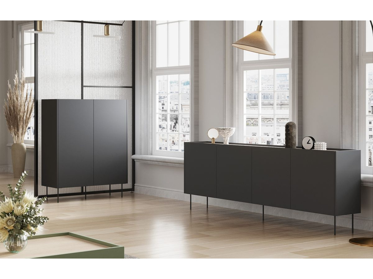 ATLAS 120 cm 2-deurs hoog dressoir